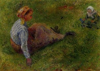 卡米耶 畢沙羅 Peasant Sitting with Infant 卡米耶 畢沙羅 Peasant Sitting with Infant